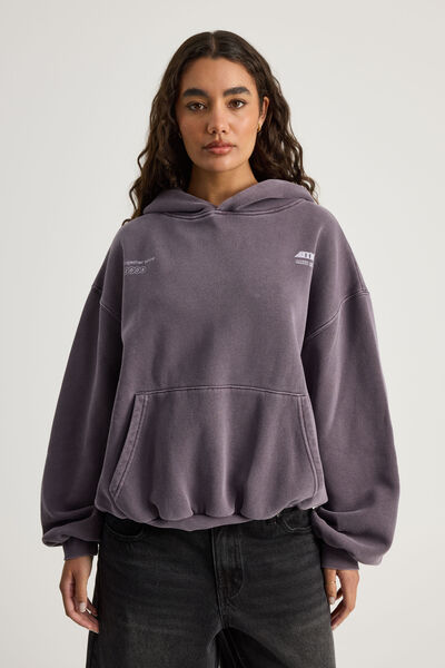 Chloe Hoodie, WASHED WINTER PLUM/AMORE