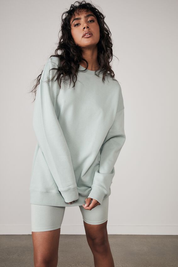 Oversized Crew Neck Sweater, ETHER