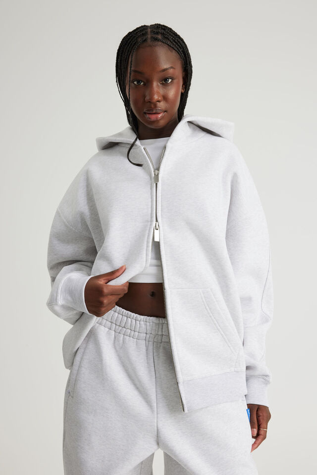 Authentics Premium Zip Through, SILVER MARLE