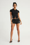 Tumblr Low Rise Booty Short, RIOT BLACK BUTTERFLY - example image 4