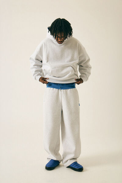 Authentics Premium Baggy Trackpant, SILVER MARLE