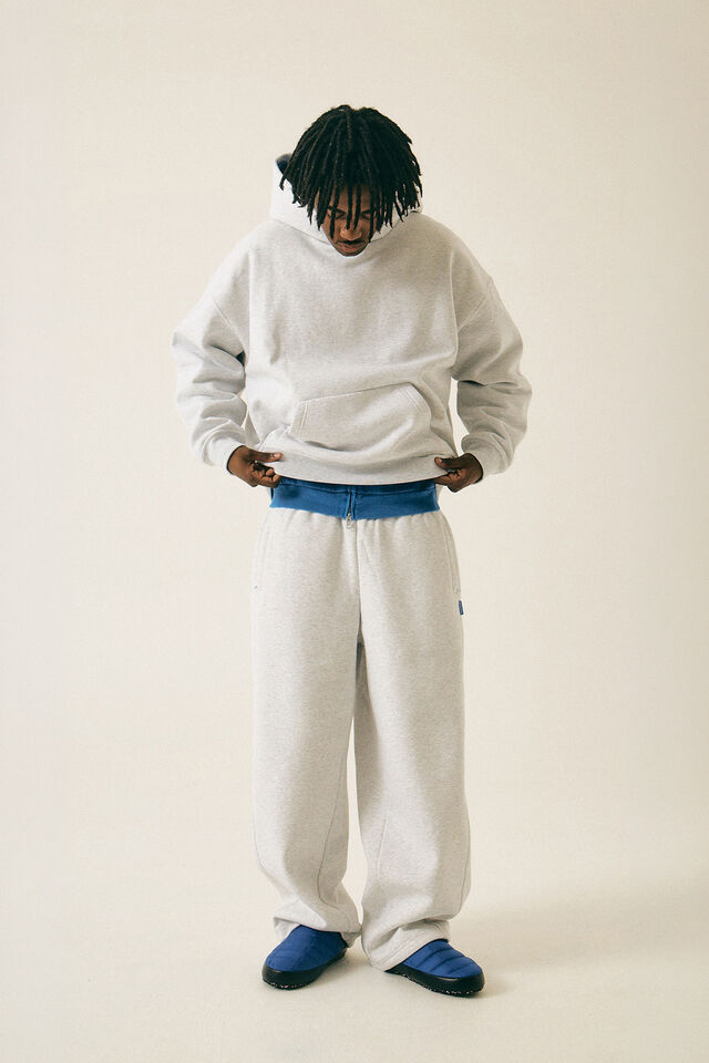 Authentics Premium Baggy Trackpant, SILVER MARLE