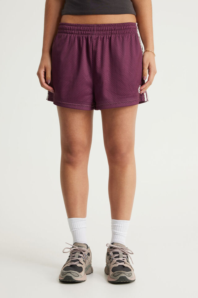 Micro Bball Short, BOYSENBERRY_PEARL_MESH