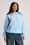 Harley Slouchy Hoodie, AIRY BLUE/TLK LTR VINATGE WHITE - alternate image 3