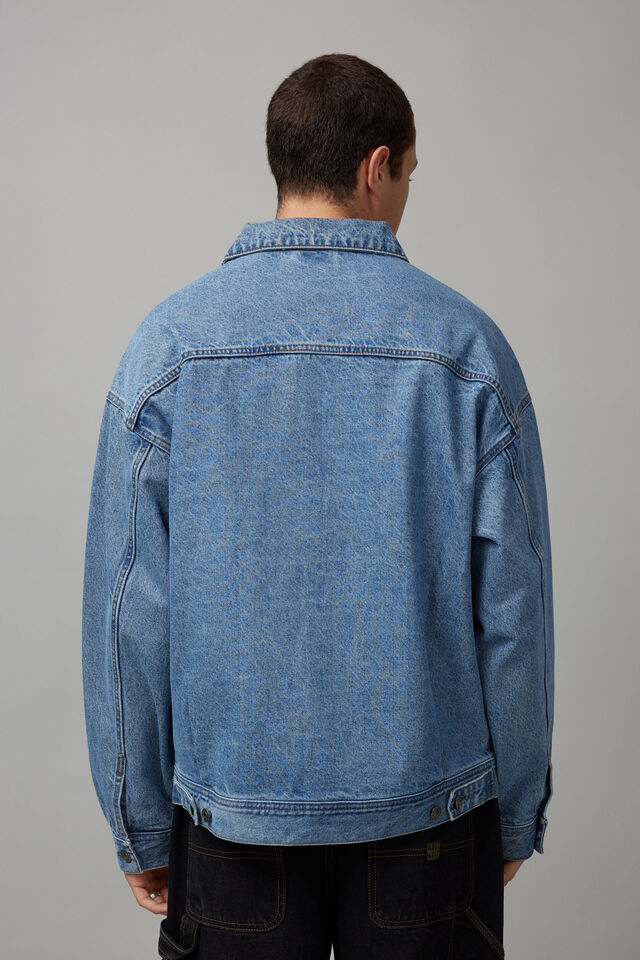Denim Trucker Jacket, SKATE BLUE