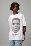Oversized Muhammad Ali T Shirt, LCN ALI WHITE/MUHAMMAD ALI HERO - alternate image 1