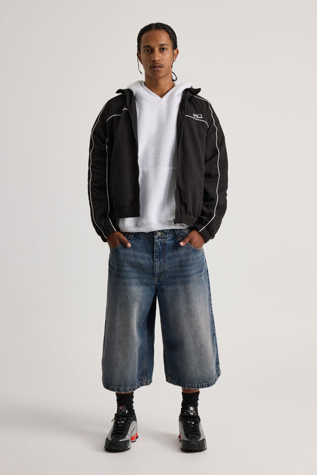 Half Half Shell Jacket, BLACK
