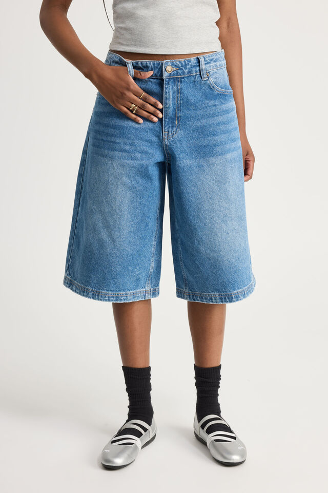 Mega Baggy Jort, SUMMER SEA BLUE