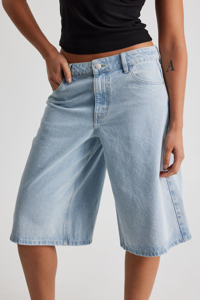 Mega Baggy Jort, FADED BLUE