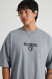 Box Fit Nfl Tshirt, LCN NFL CONCRETE/RAIDERS SIMPLE BADGE - alternate image 4