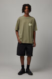 Oversized Nba T Shirt, LCN NBA DUSTY KHAKI/CHICAGO SCRIPT - alternate image 3