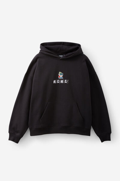 Cartoon Network X Half Half Hoodie, LCN WB BLACK/DEXTER DRIP