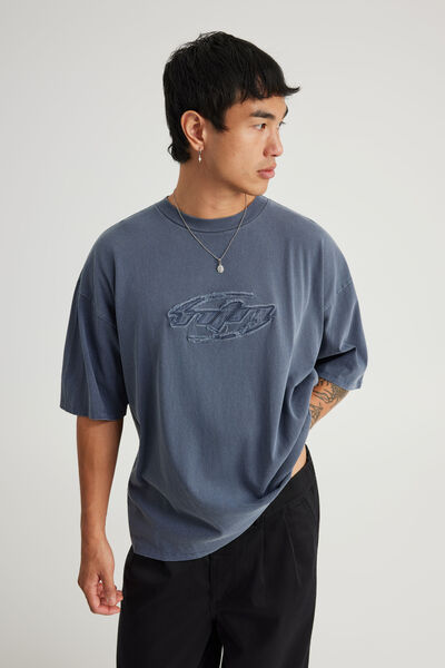 Notion Vintage Graphic Tshirt, NTN WASHED ORION BLUE/SWOOSH LOGO