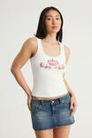 Graphic Rib Tank, CLOUD/STUDDED CROWN - example image 4