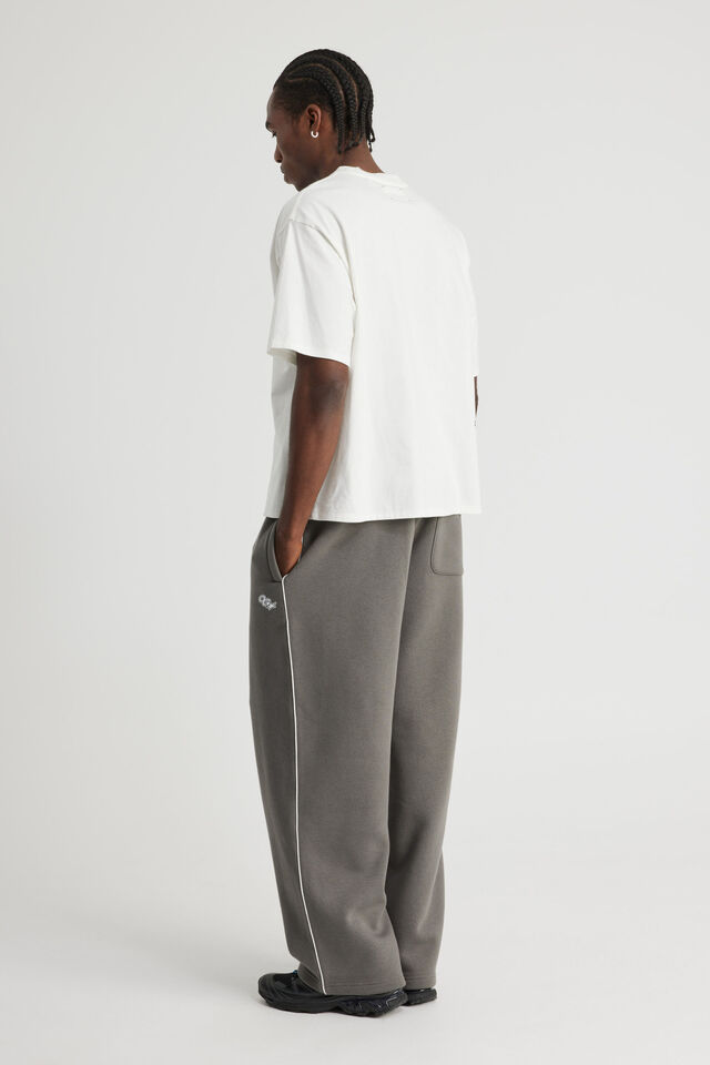 Baggy Trackpant, OG TITANIUM/PIPING