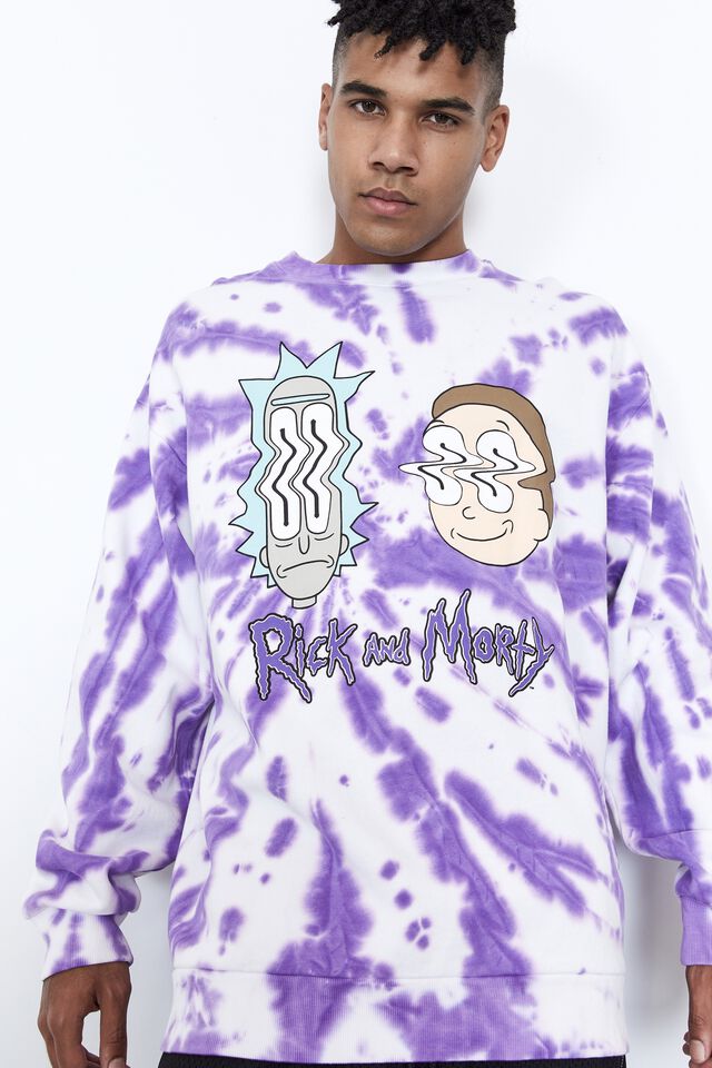 rick and morty tie dye sweatshirt