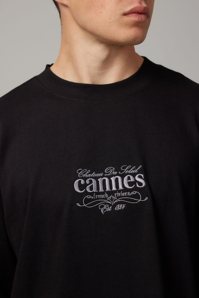 Heavy Weight Box Fit Graphic Tshirt, UC BLACK/CANNES