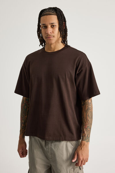 Authentics Heavy Weight Box Fit Tshirt, CHOC TORTE
