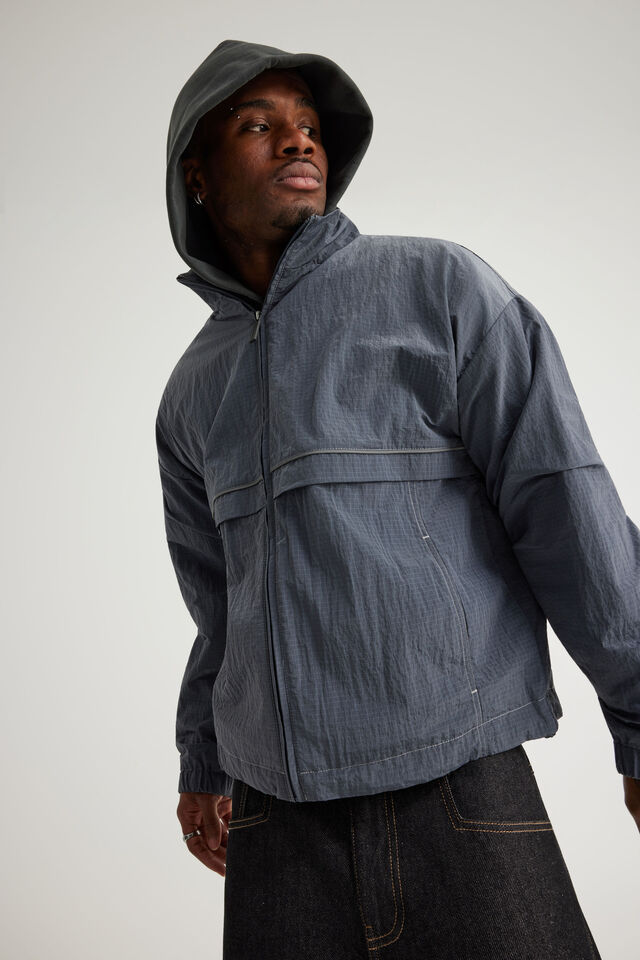 Authentics Spray Jacket, GREY RIP STOP