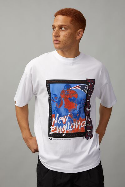 Oversized Nfl T Shirt, LCN NFL WHITE/PATRIOTS PHOTGRAPHIC