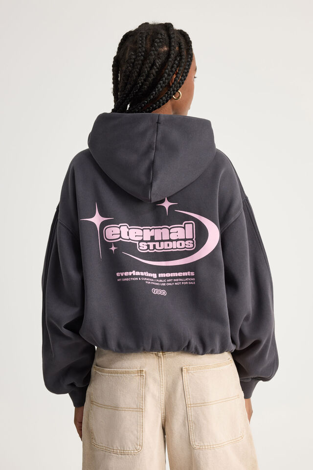 Chloe Hoodie, WASHED SLATE/ETERNAL