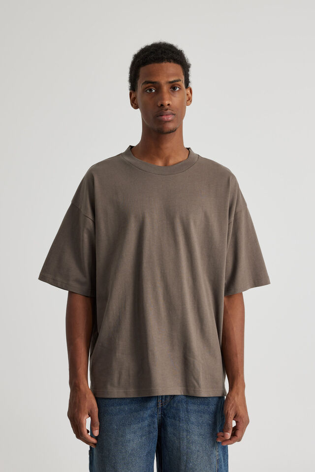 Authentics Heavy Weight Box Fit Tshirt, SMOKEY BARK