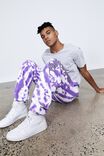 Tv/Movie Relaxed Trackpant, LCN CAR PURPLE TIE DYE/RICK & MORTY - alternate image 1