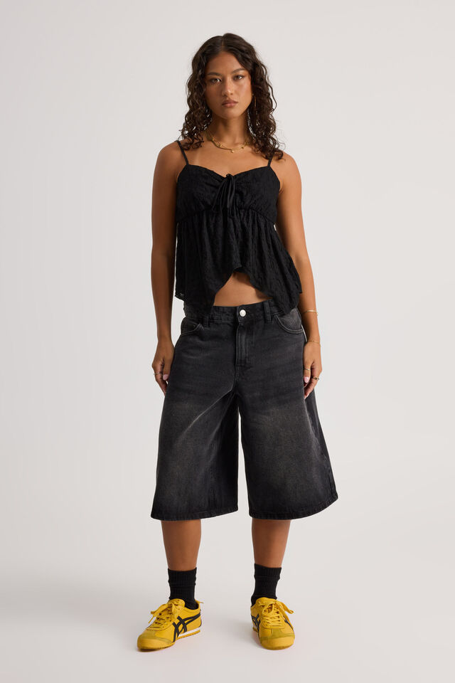 Jamie Lace Cami, BLACK
