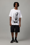 Oversized Music Merch T Shirt, LCN MT WHITE/BIGGIE STANCE - alternate image 2