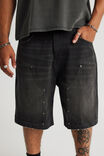 Notion Relaxed Baggy Denim Short, ASTRO BLACK/CARPENTER - example image 4