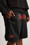 Marvel Basketball Short V2, LCN MAR BLACK/MARVEL STEALTH - alternate image 4