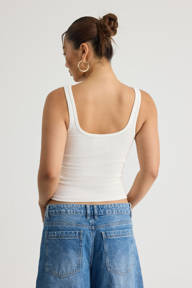 Graphic Scoop Neck Tank, CLOUD/OG