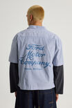 Lcn Ford Short Sleeve Shirt, LCN FORD STRIPE MOTO COMPANY - alternate image 3