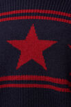 Billie Oversized Stripe Knit Jumper, NAVY/RED - alternate image 5