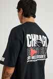 Box Fit Nba T Shirt, LCN NBA BLACK/BULLS BALL - example image 3