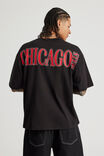 Box Fit Nba T Shirt, LCN NBA BLACK/CHICAGO BULLS CLASSIC - alternate image 3