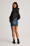 Stretch Denim Skirt, DIRTY BLUE - alternate image 3