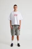 Boxy Cropped Graphic Tshirt, HH WHITE/LIFESTYLE STUDIOS - alternate image 2