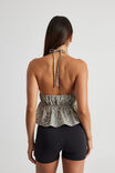 Bronte Tie Front Halter, LEOPARD - alternate image 3