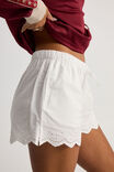 Bridget Broderie Short, WHITE - alternate image 4