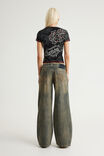 Era Low Super Wide Jean, EMBERED/PKT EMB - example image 4