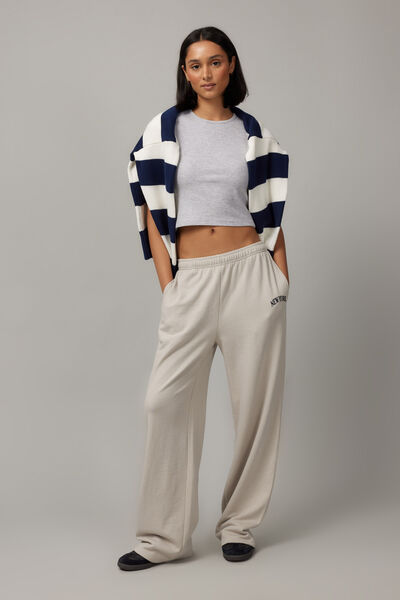 Graphic Straight Leg Trackpant, FOG/NY NAVY