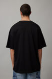 Half Half Oversized T Shirt, BLACK/HALF HALF FLUORO - alternate image 3