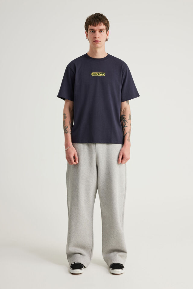 Half Half Heavyweight Core Fit Tshirt, HH NAVY BLAZER/PILL