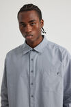 Notion Boxy Cropped Long Sleeve Shirt, NOTION DARK GREY STRIPE - alternate image 4
