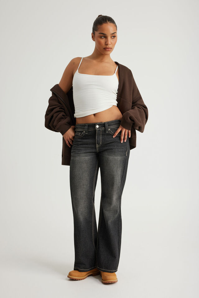 Authentics Boxy Zip Thru Hoodie, WALNUT