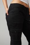 Kick Flare Cargo Pant, BLACK - alternate image 4