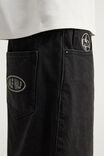 Half Half Classico Denim Short, CLEAN WASHED BLACK - alternate image 4