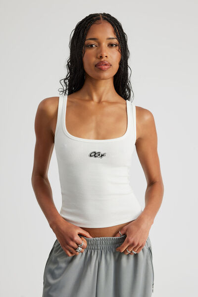 Graphic Scoop Neck Tank, CLOUD/OG STAR