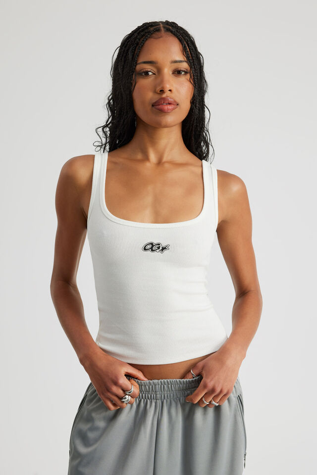 Graphic Scoop Neck Tank, CLOUD/OG STAR